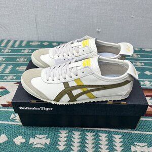 Asics Tiger Mexico 66 White And Green Sneakers